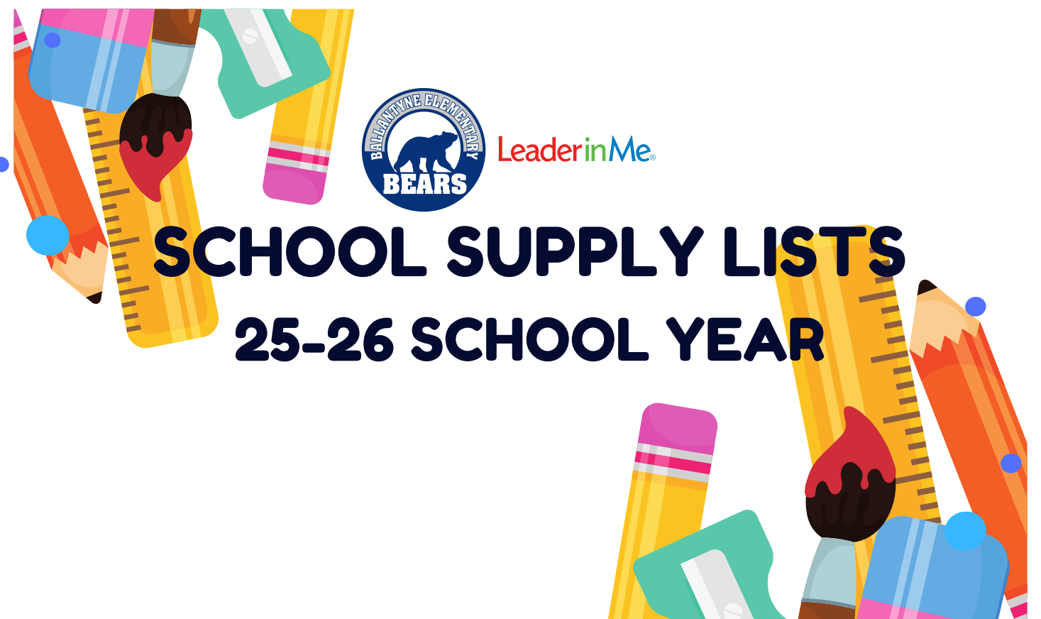 BES 25-26 Supply Lists